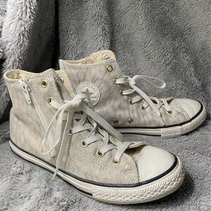 Converse Women's Chuck Taylor All-Star, Ivory Champagne Gold Sparkle (5)